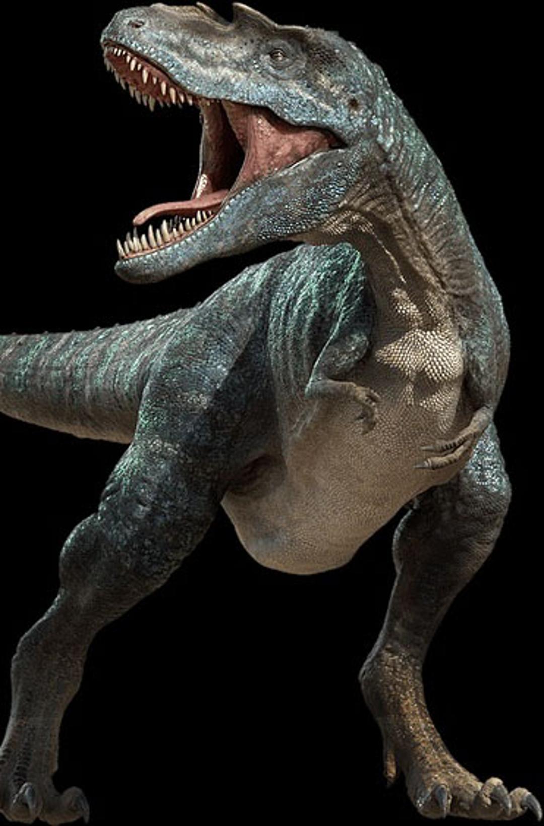 En närbild av en dinosaurie