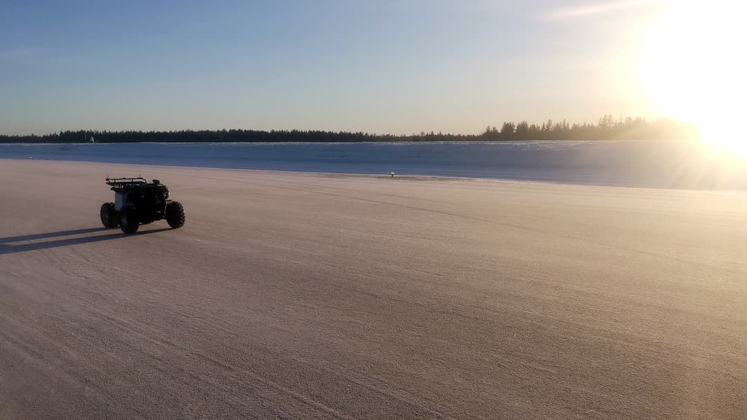 Autonom fyrhjuling Örnsköldsviks Airport