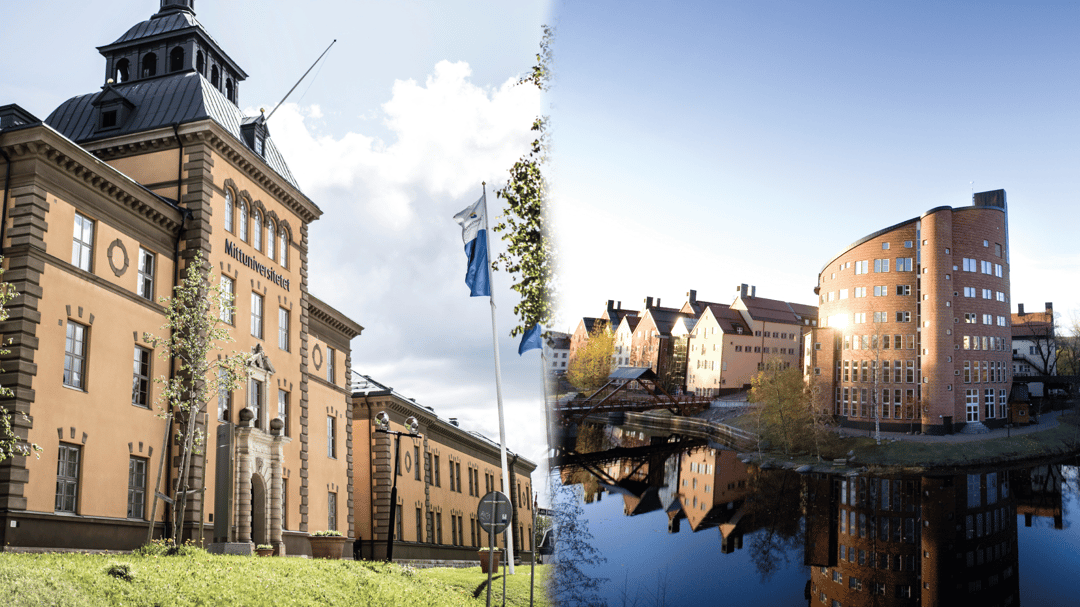 Kollage av två bilder på hus.