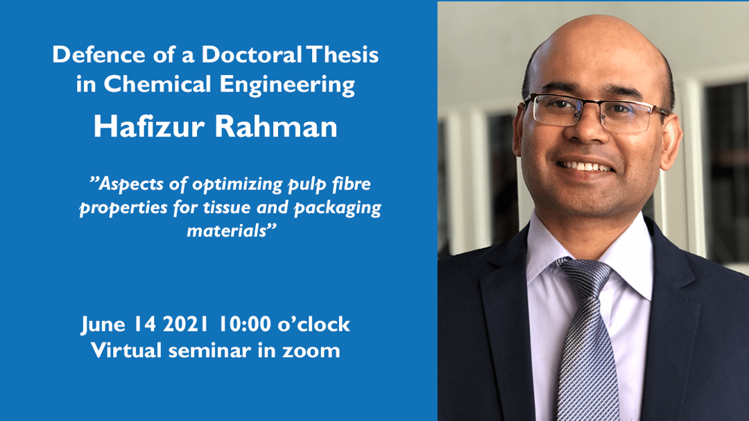 Defence of doctoral thesis Hafizur Rahman