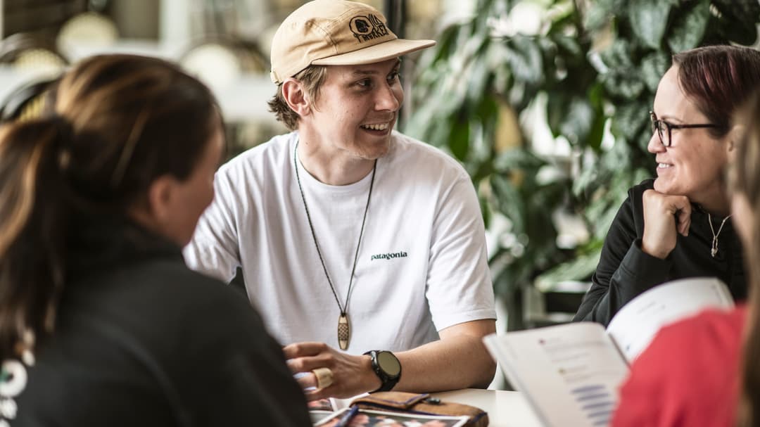 Studenter på Campus.