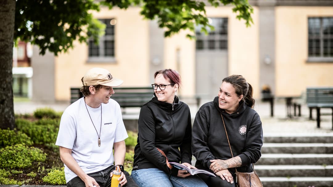 Studenter på Campus.