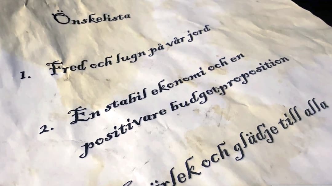 text på smutsigt papper