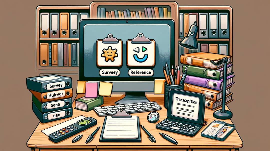 Survey Tools, Reference Management, and Transcription