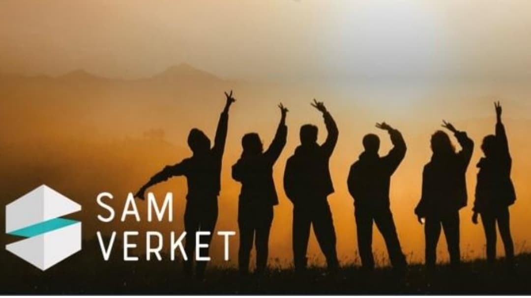 Sex silhuetter av människor