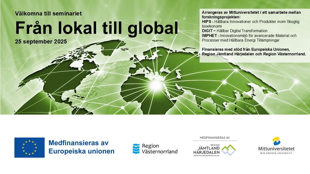 Startbild till seminarium från lokal till global