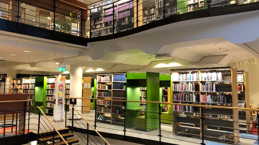 Biblioteket Sundsvall interiör