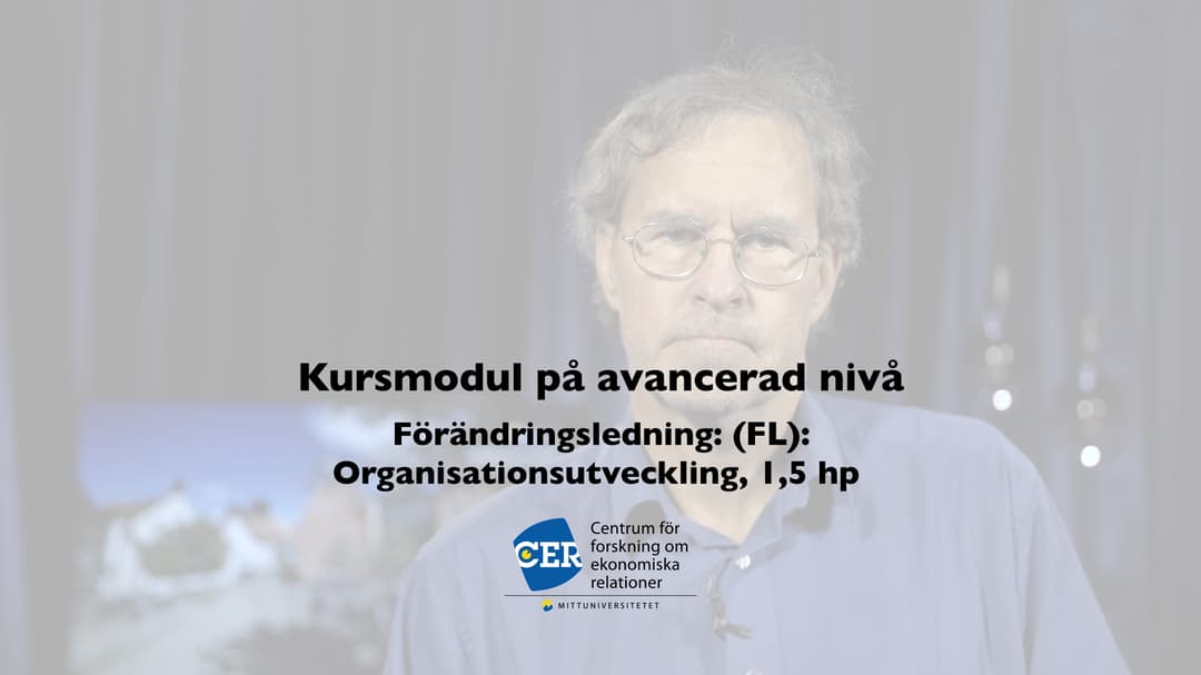 Förändringsledning (FL): Organisationsutveckling, 1,5 hp -trailer