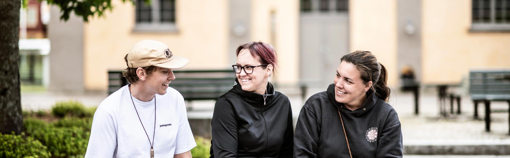 Studenter på Campus.