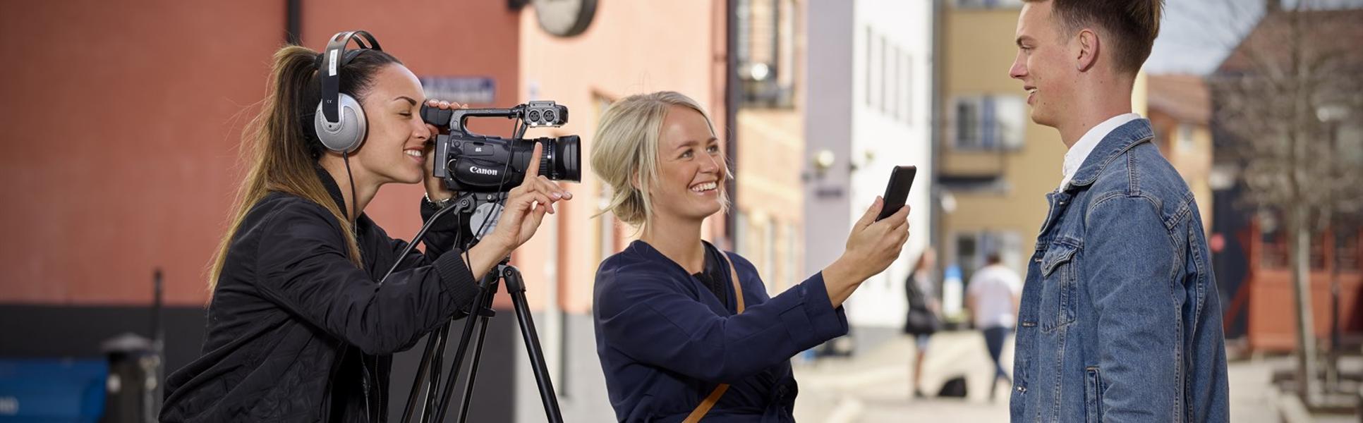 Studenter på kommunikations- och PR-programmet 