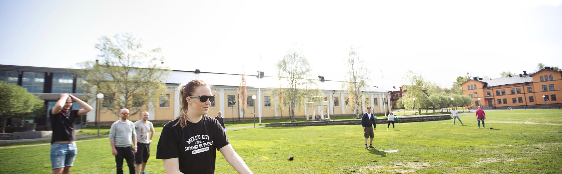 Brännboll på Campus Östersund