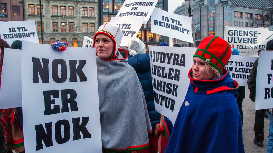 Rovdjursdemonstration i Oslo 2010.