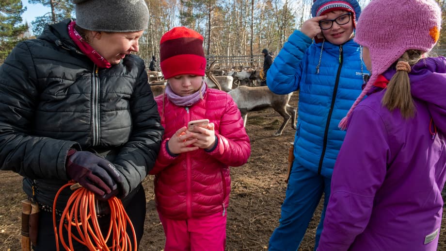 Liisa, Ella och Elise Jåma.