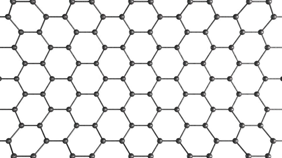 STructural mesh in the form of hexagons.