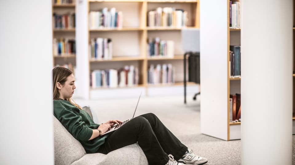 Students in a campus environment.