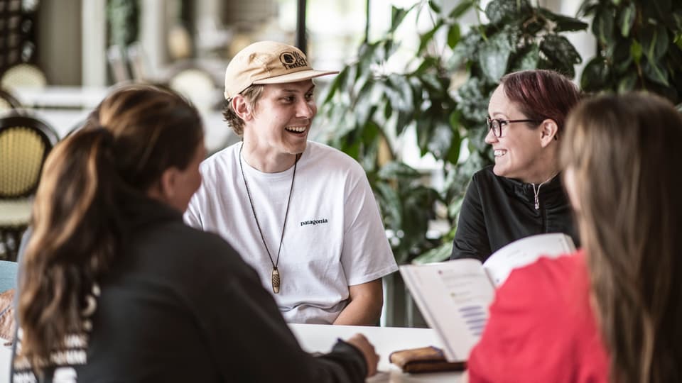 Studenter på Campus.
