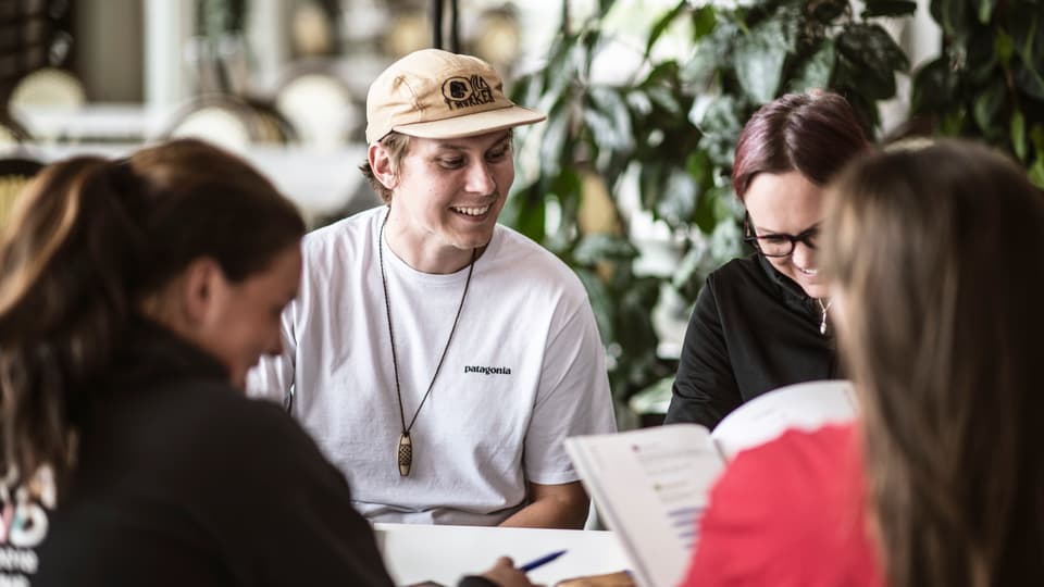 Studenter på Campus.