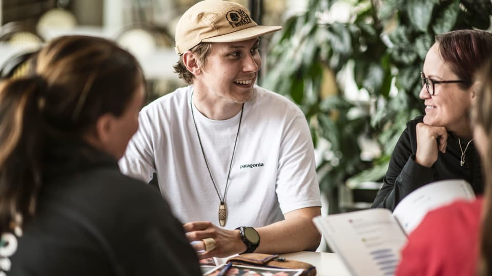 Studenter på Campus.