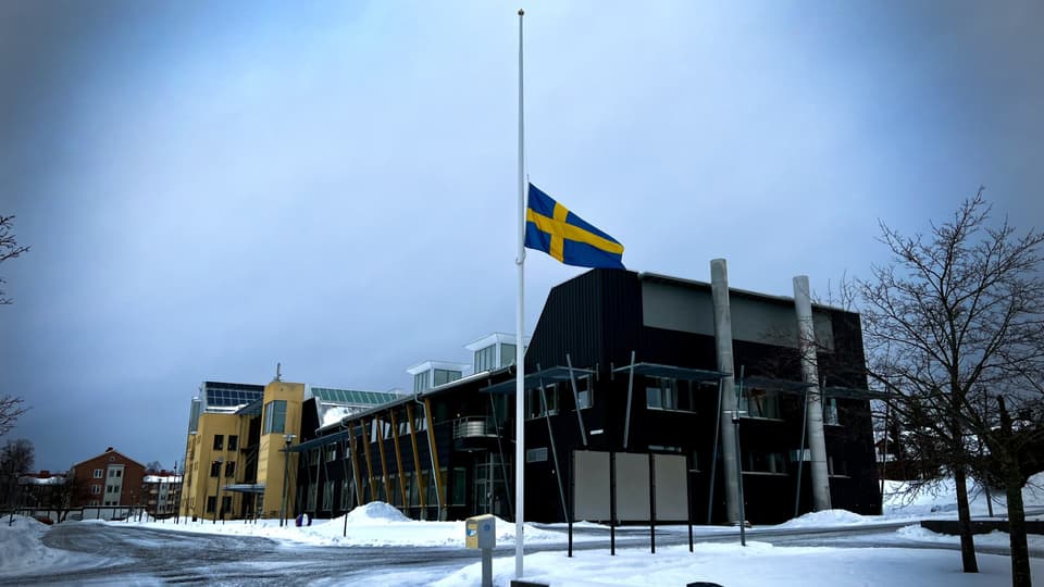 Flagga halvstång