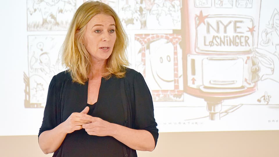 Cathrine Skaar, SoCentral, Holdt foredrag på RESENS-seminar 21.9.2017