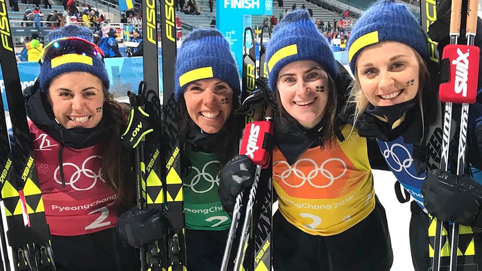 Damstafettlaget OS Peyongchang 2018