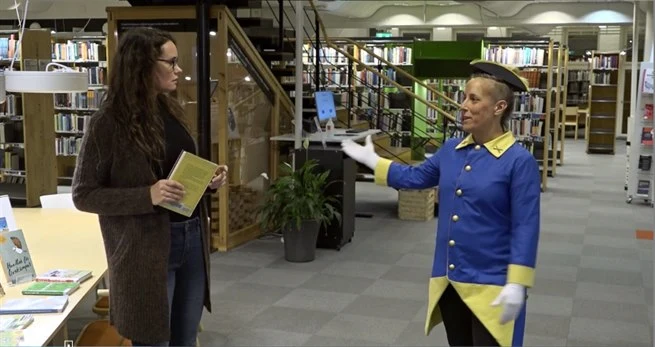 Karolinersoldat på Biblioteket MIUN Caroline Wallmark